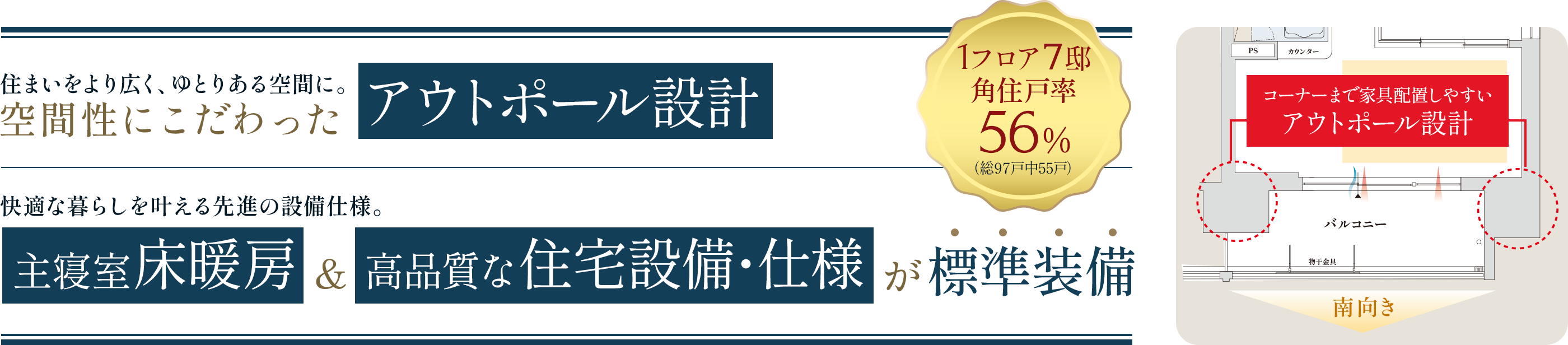 近江八幡駅徒歩3分。南向き中心 総97邸。